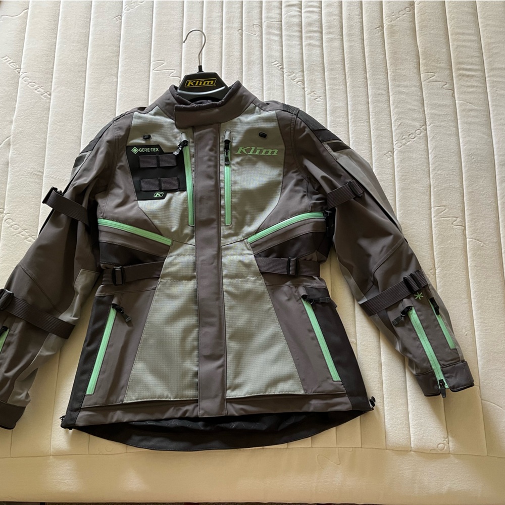 Klim Women’s Artemis Motorcycle Jacket - Monument Gray - Wintermint  NWOT